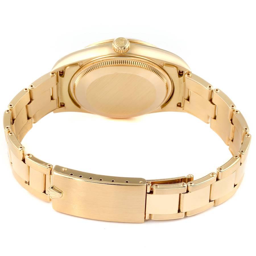 Rolex Date Yellow Gold Oyster Bracelet Men's Watch 15238 Box 6