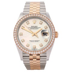 Rolex Rolex Datejust 0 126281RBR Unisex Roségold 
Edelstahl 0 Uhr