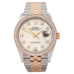 Rolex Datejust 0 126281RBR Unisex Rose Gold & Stainless Steel 0 Watch