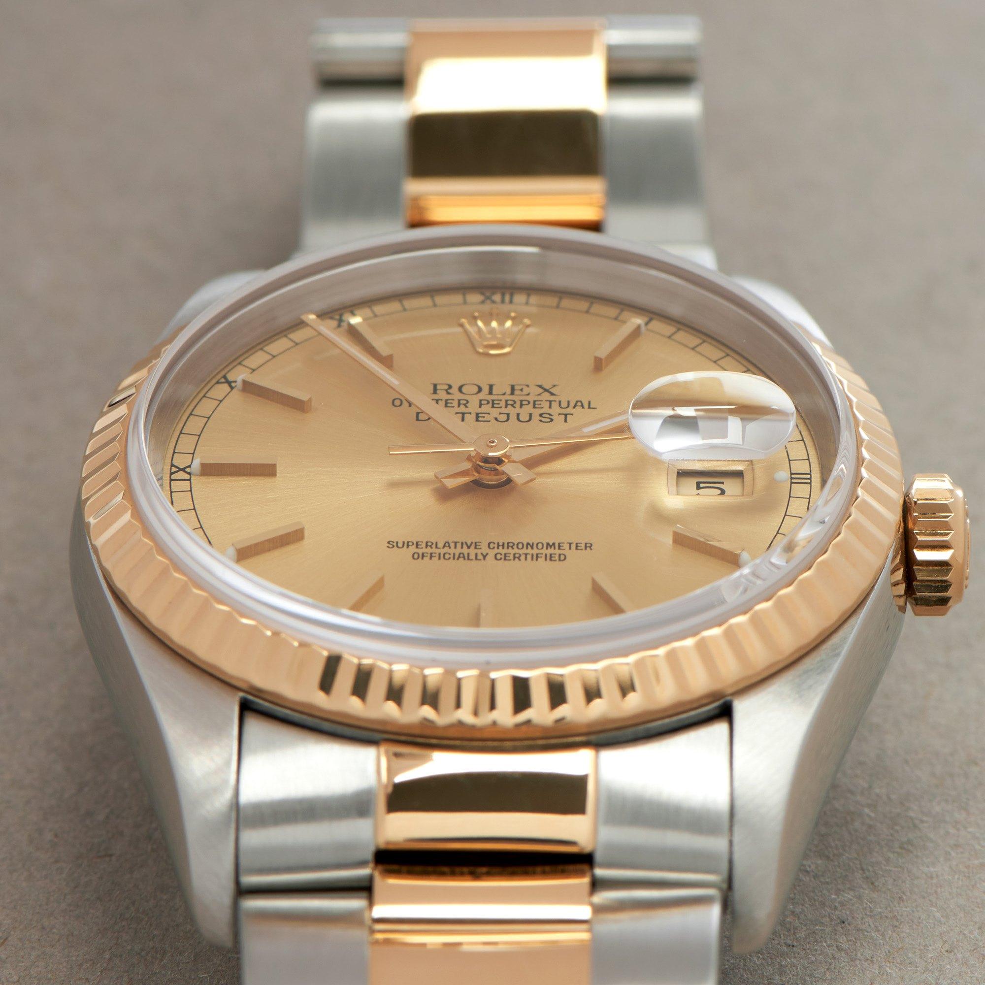 Rolex Datejust 0 16233 Unisex Yellow Gold & Stainless Steel 0 Watch 2