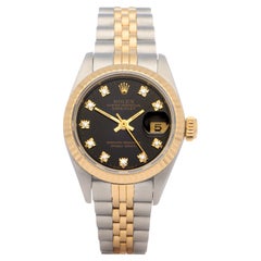 Rolex Montre Datejust 0 69173 pour femme en acier inoxydable 0