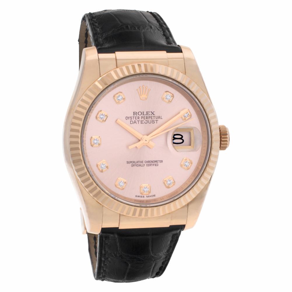 Men's Rolex Datejust 116135, Rose Dial, Certified and Warranty