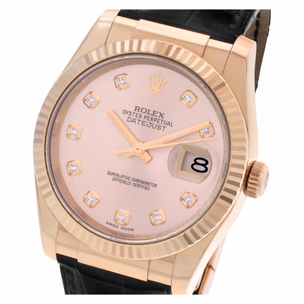 Rolex Datejust 116135, Rose Dial, Certified and Warranty 3