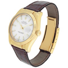 Rolex Datejust 116138 in oro giallo con quadrante bianco 36 mm Orologio automatico