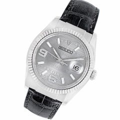 Rolex Datejust 116139 18 Karat White Gold Anniversary Diamond Dial Auto