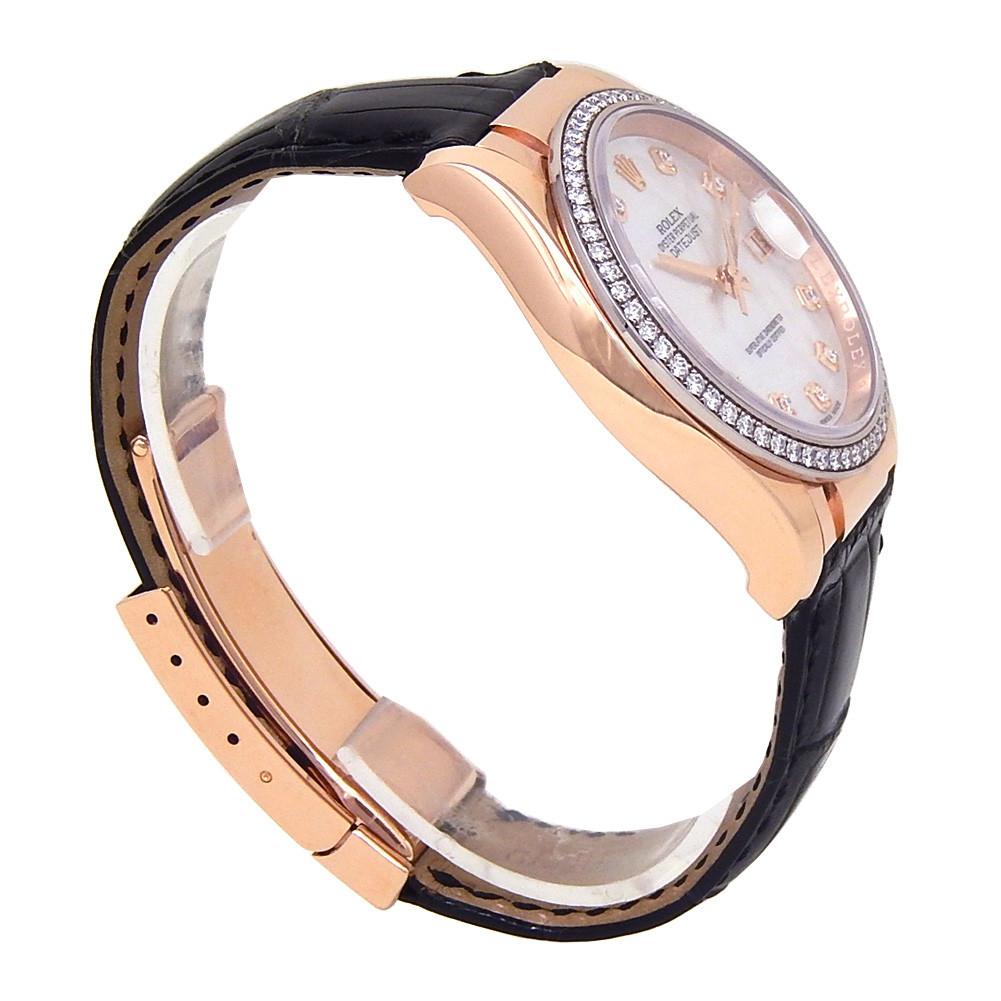 Rolex Datejust 116185, Mother of Pearl Dial, Certified and Warranty In Excellent Condition In Miami, FL
