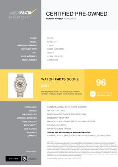 Rolex Datejust 116200, Silver Dial, Certified and Warranty