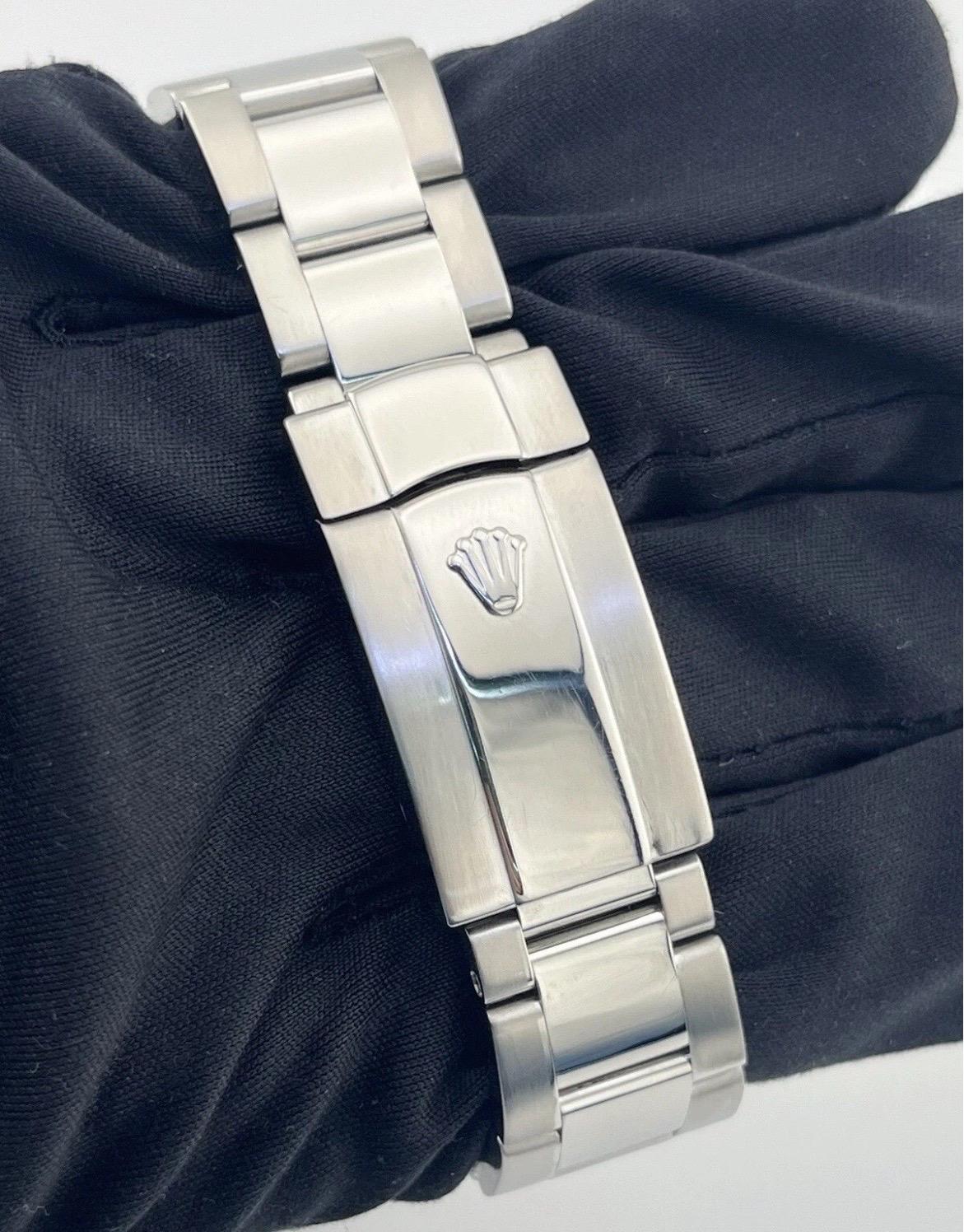 Rolex Montre Datejust 116200 36 mm avec lunette en diamant 1,3 carat et cadran bleu Tiffany en vente 6