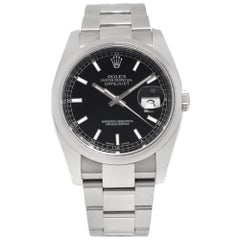 Vintage Rolex Datejust 116200 in Stainless Steel with a Black dial 36mm Automatic watch