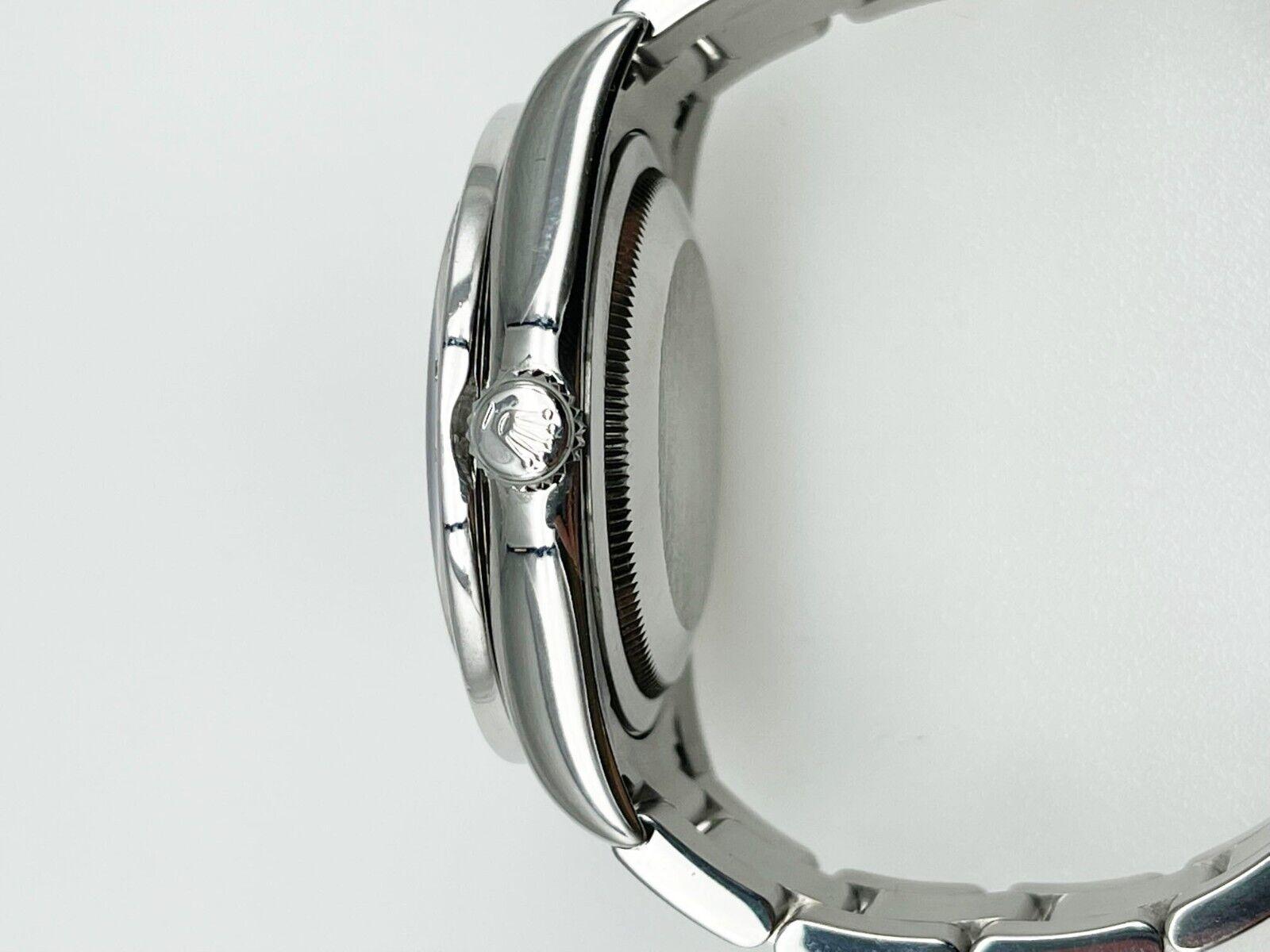 Rolex Datejust 116200 MOP Noir Tahitien Cadran Diamant Lunette Acier en vente 3