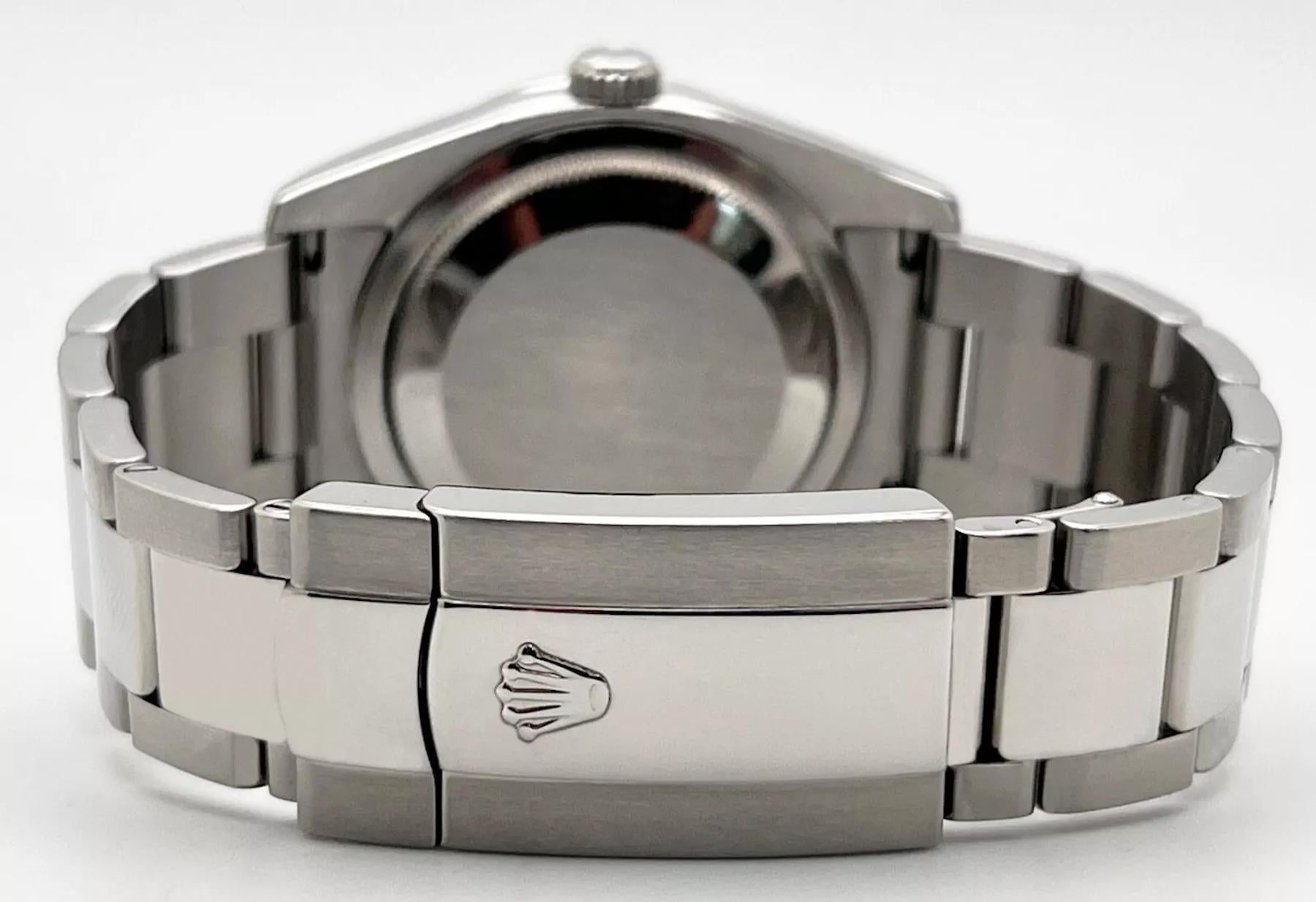 Rolex Datejust 116200 Tahitian MOP Diamond Dial Diamond Bezel Stainless Steel In Excellent Condition In San Diego, CA