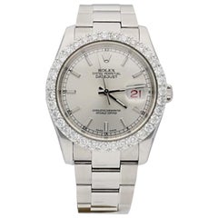 Rolex Datejust 116200 with Band and Silver Dial