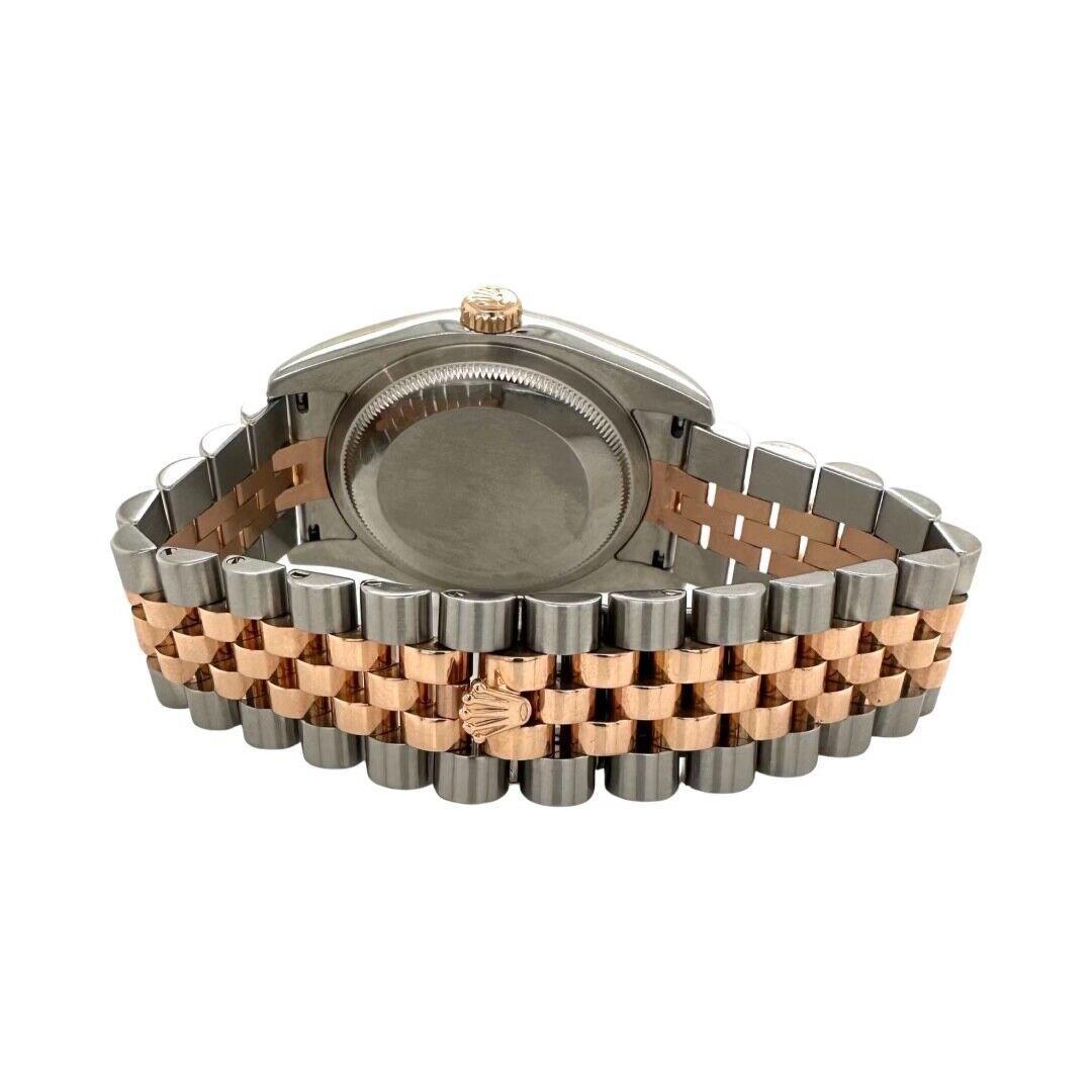 Women's or Men's Rolex Datejust 116231 36mm Two Tone Silver and Diamond Dial Watch  (R-405) For Sale