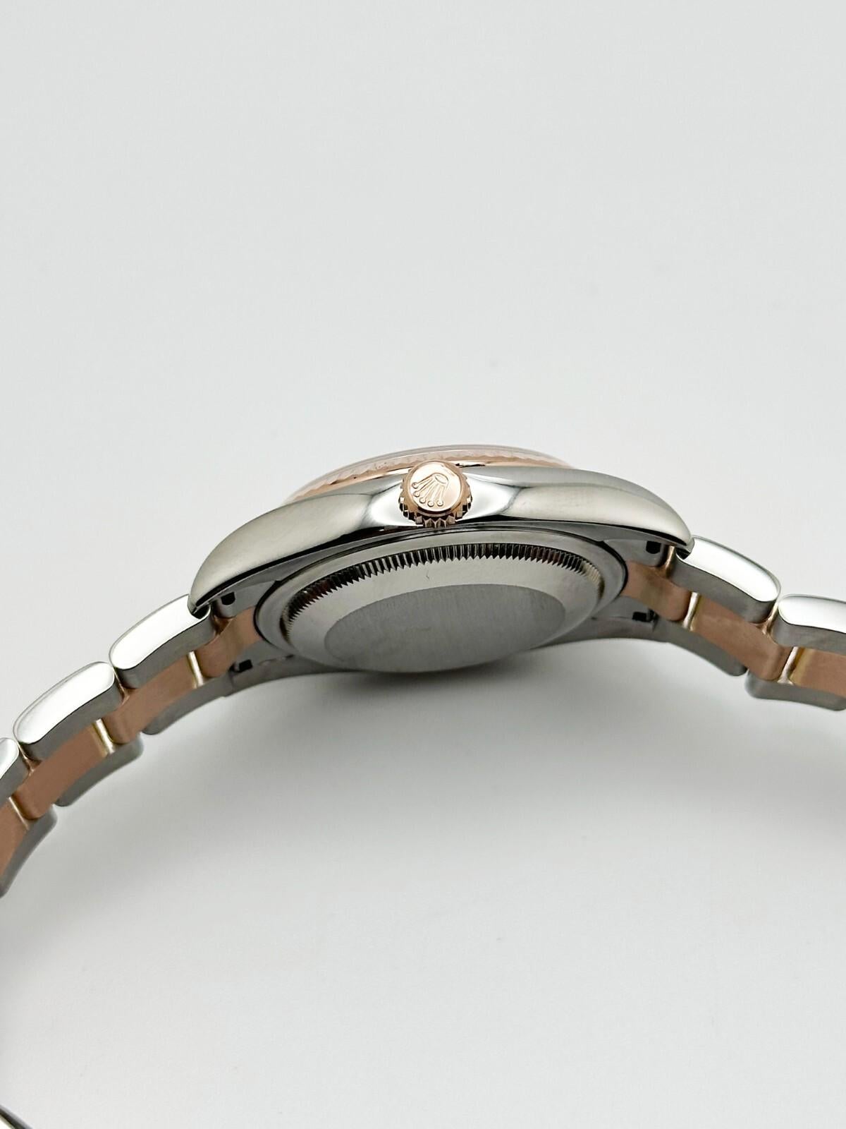 Rolex Datejust 116231 Tahitianisches Perlmutt römisches Zifferblatt Stahl 18K Rose Gold 36 im Zustand „Hervorragend“ im Angebot in San Diego, CA