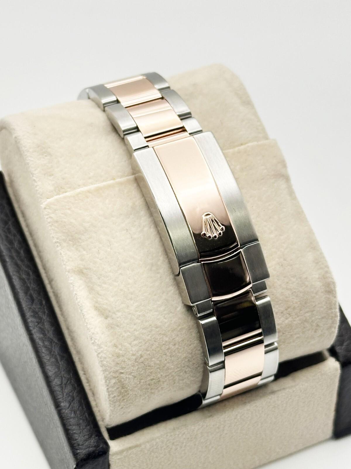 Rolex Datejust 116231 Tahitianisches Perlmutt römisches Zifferblatt Stahl 18K Rose Gold 36 im Angebot 1