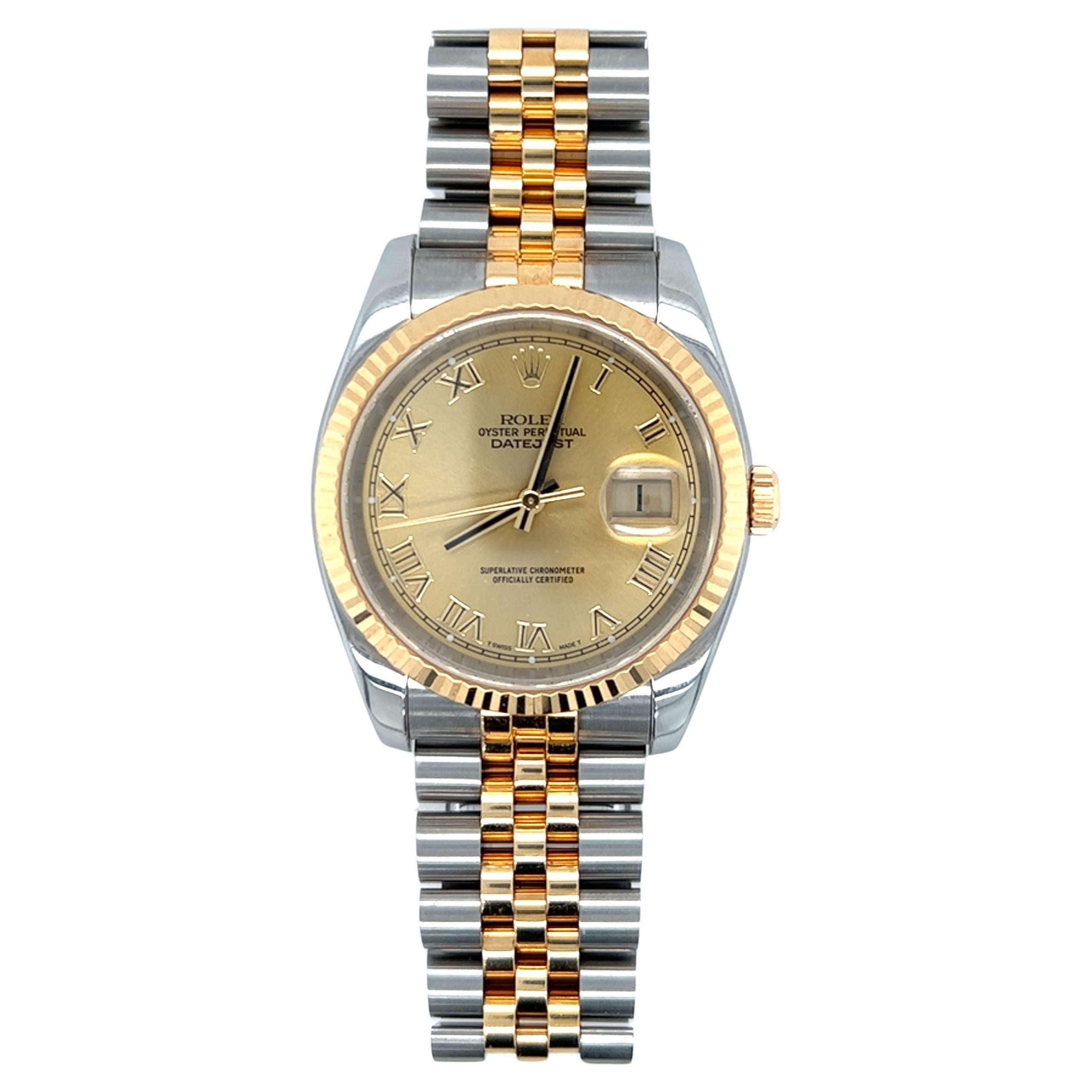 Rolex Datejust 116233 18K Gold/Stainless Steel 36mm Watch