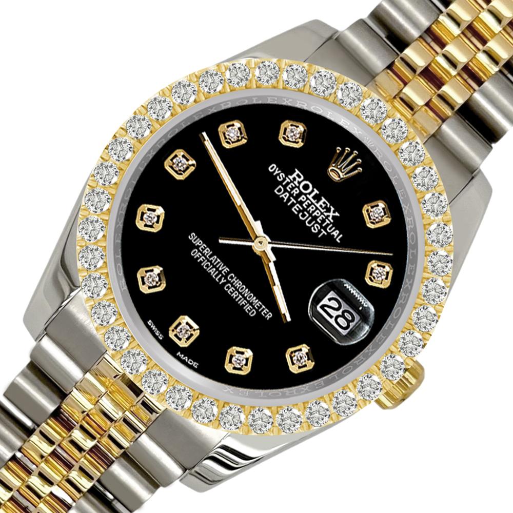 Diese Rolex Datejust 36mm 116233 kommt mit ElegantSwiss Drei-Jahres-Garantie, LIFETIME Individuelle Diamond Replacement Warranty, Rolex-Box, und Zertifikat der Authentizität / Schätzung.

Die WATCH ist in einem ausgezeichneten, tadellosen Zustand,
