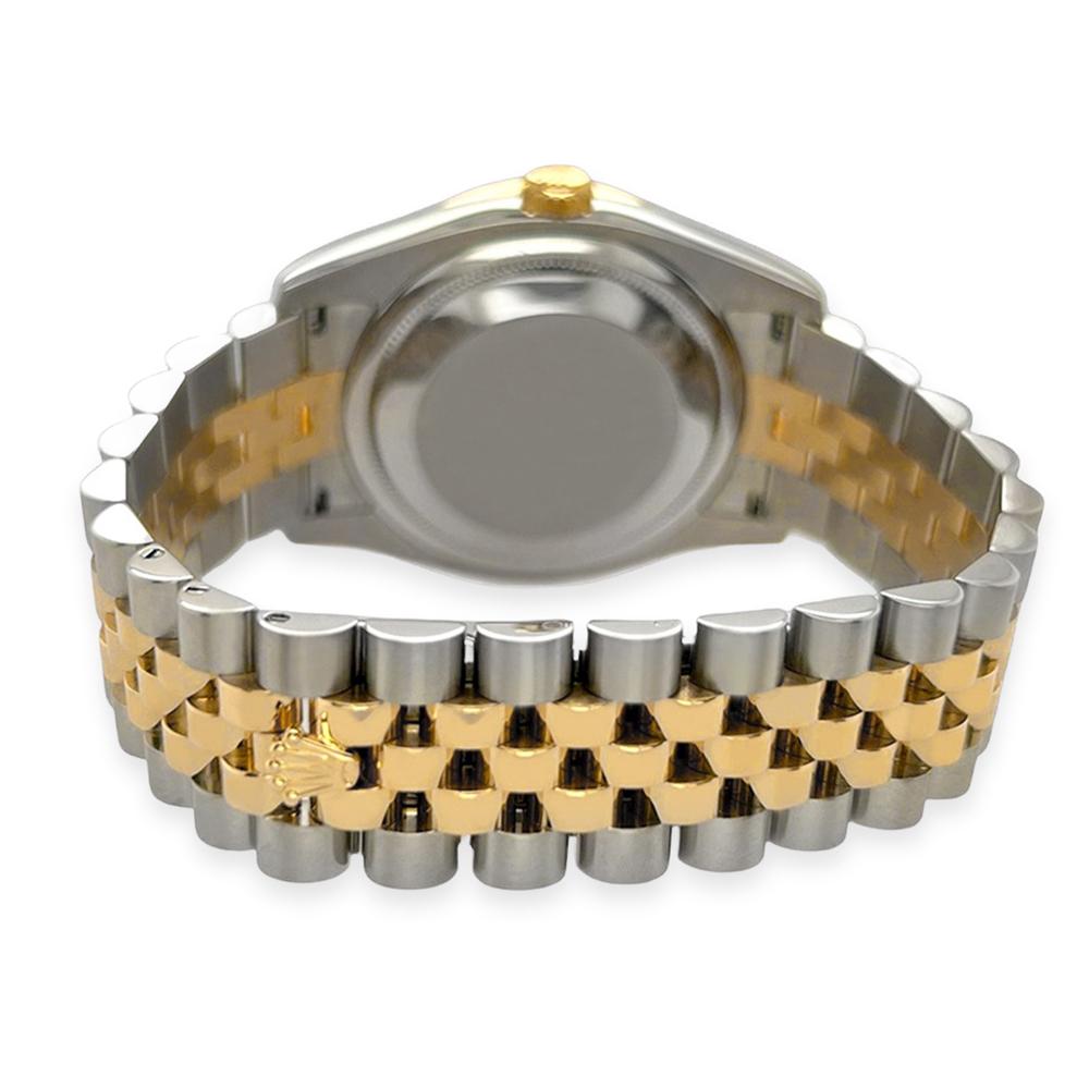 Rolex Datejust 116233 36mm 3.05CT Diamant Lünette/Aqua Blau Zifferblatt Jubil�äum Uhr (Brillantschliff) im Angebot