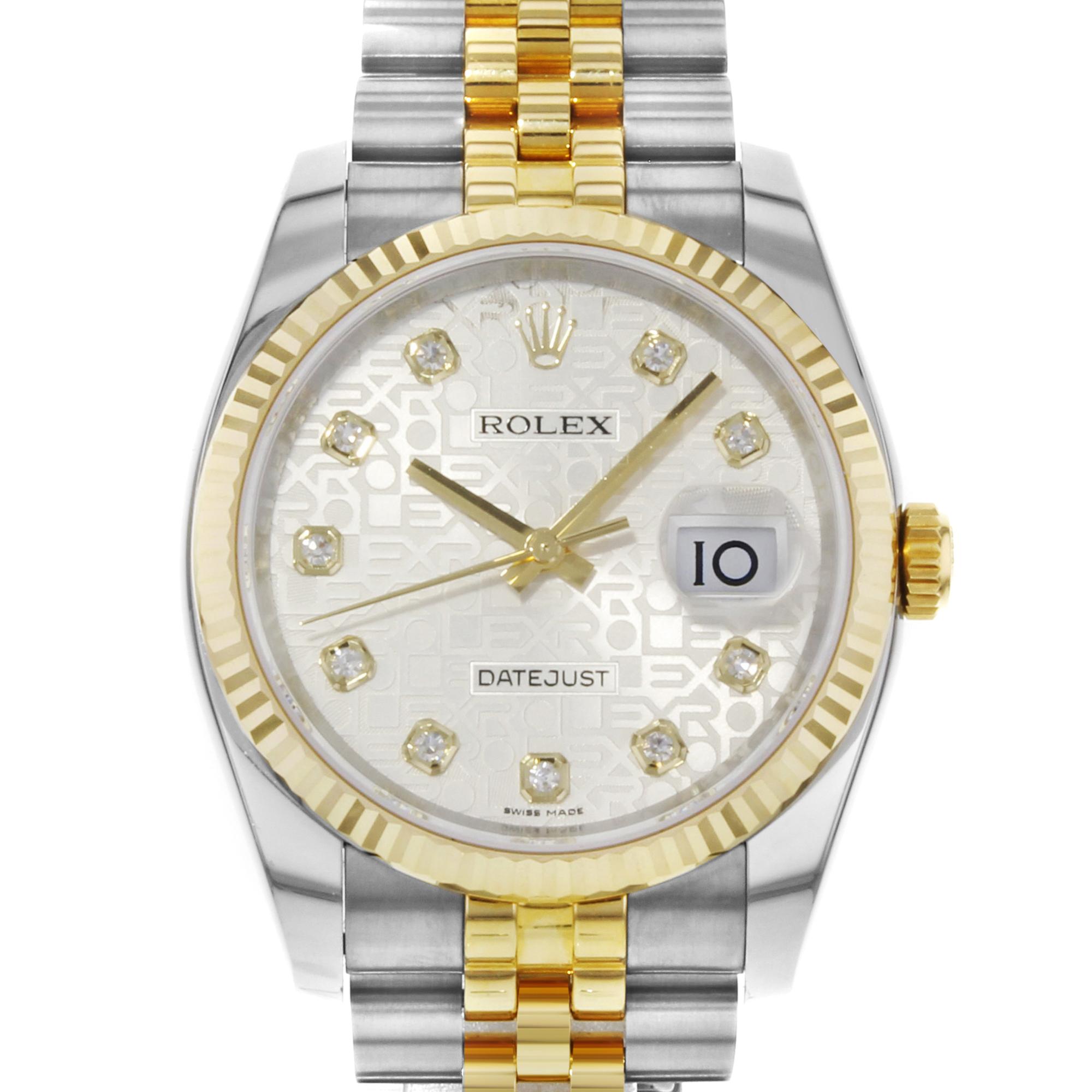 Rolex Datejust 116233 Silver Diamonds Jubilee 2017 Dial Automatic Men's Watch