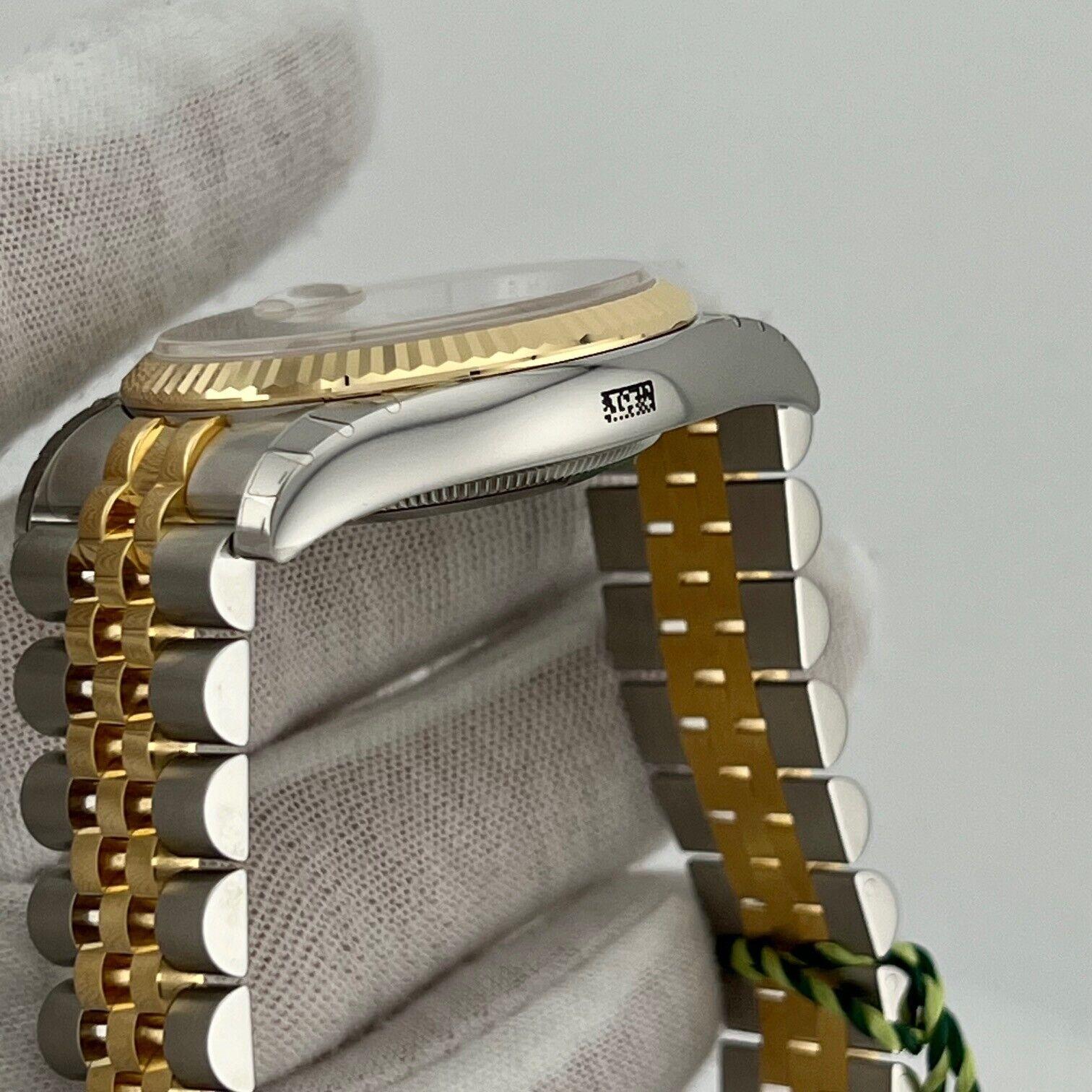 Rolex Datejust 116233 Silber Zifferblatt 18K Gelbgold Stahlkasten Papier 36mm STICKERS Herren