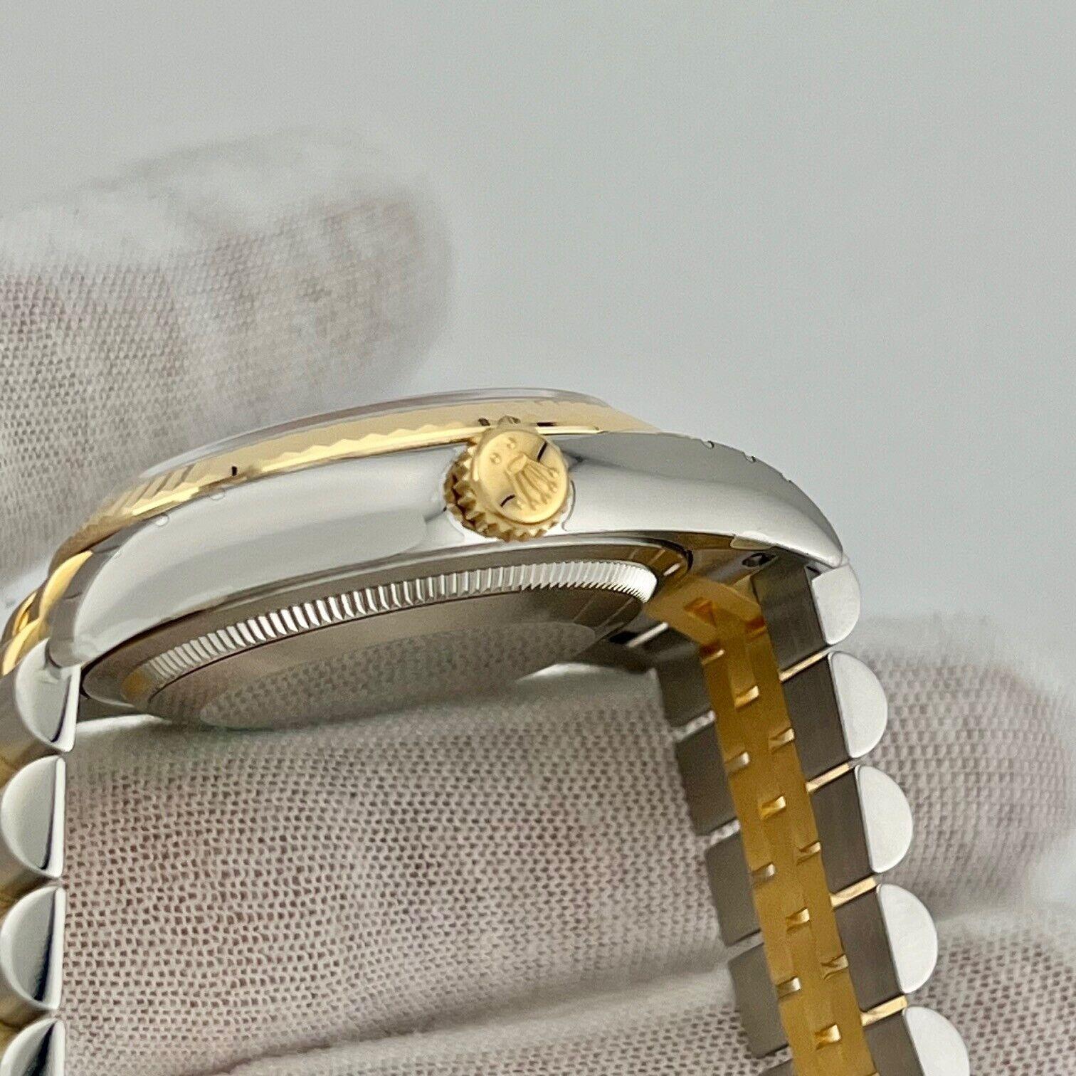 Rolex Datejust 116233 Silber Zifferblatt 18K Gelbgold Stahlkasten Papier 36mm STICKERS 1