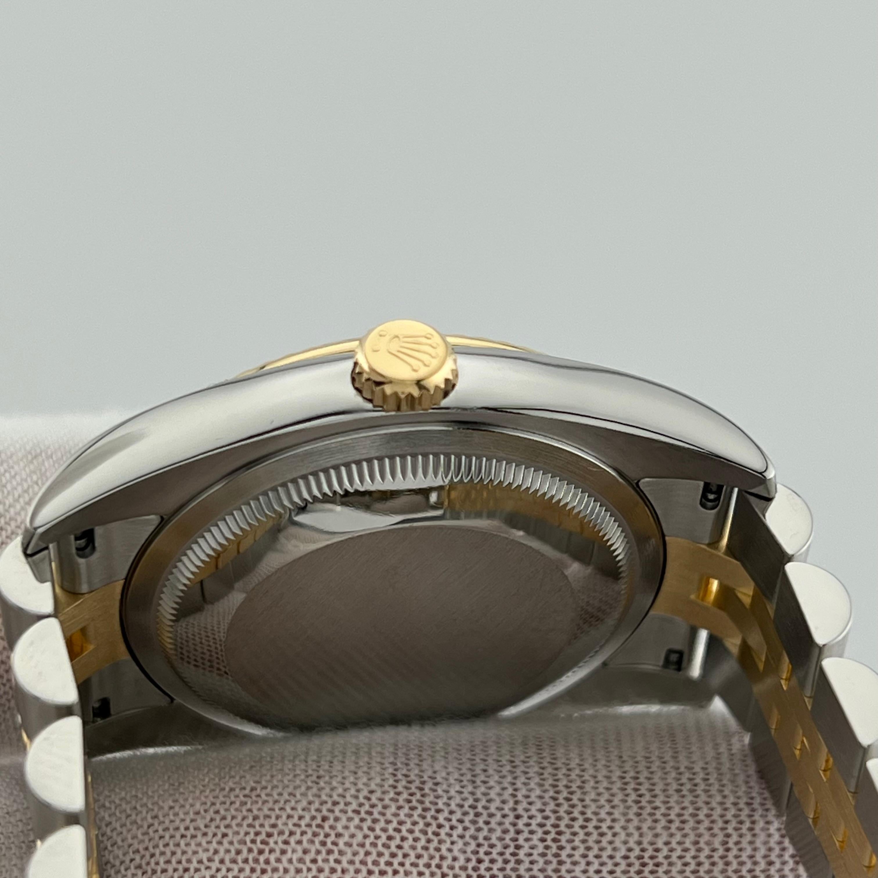 Rolex Datejust 116233 Silver Diamond Dial 18K Yellow Gold Stainless Box Paper 2