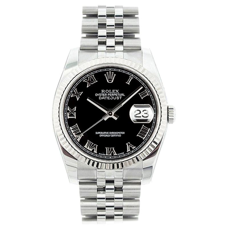 Rolex Datejust 116234, Black Dial, Certified and Warranty