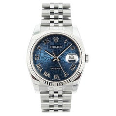 Rolex Datejust 116234, Blue Dial, Certified and Warranty