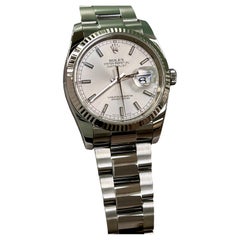 Rolex Datejust 116234 36mm Silber Zifferblatt Edelstahl Box Papier 2018