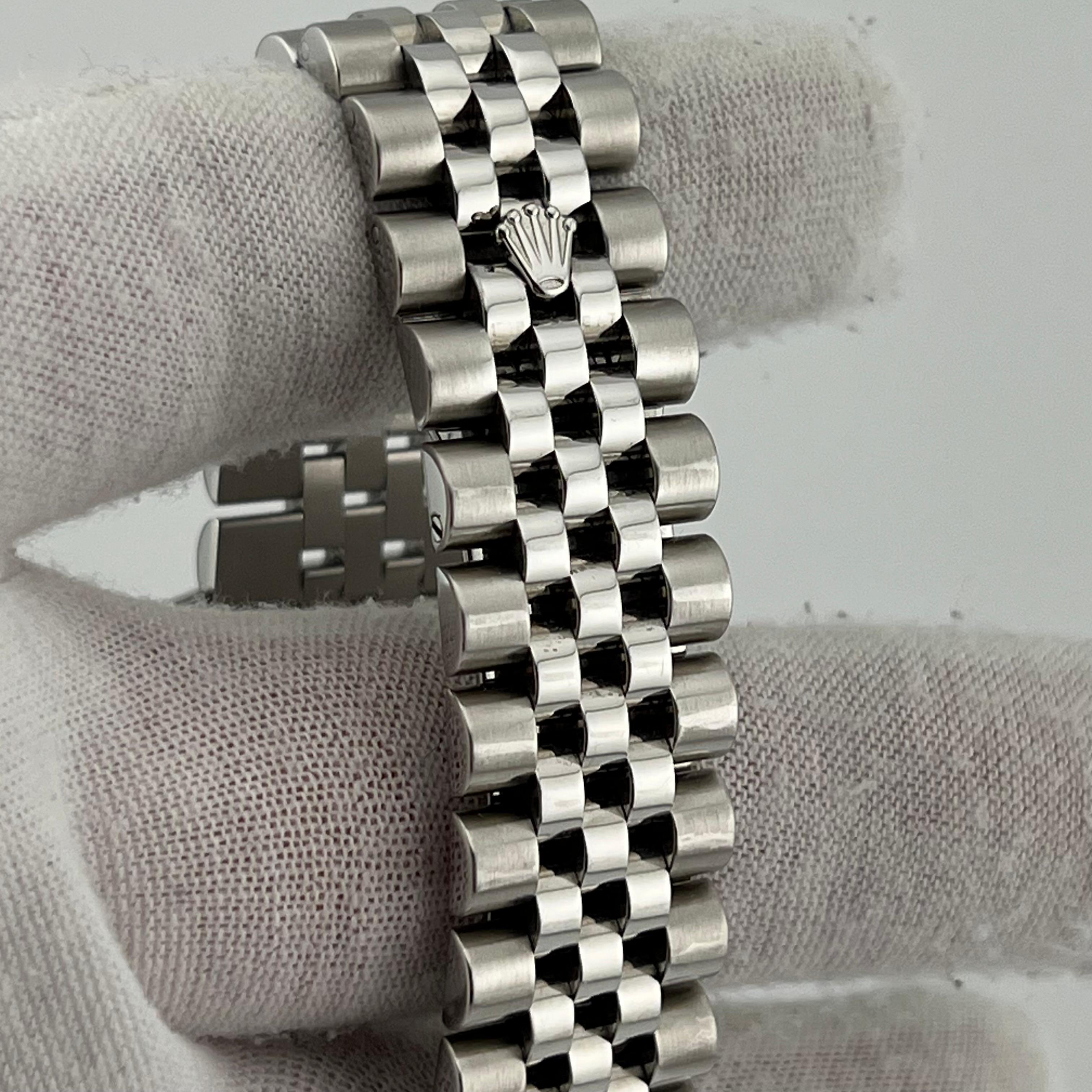 Rolex Datejust 116234 36mm Silver Roman Numeral Dial Steel 18k White Gold Bezel 3