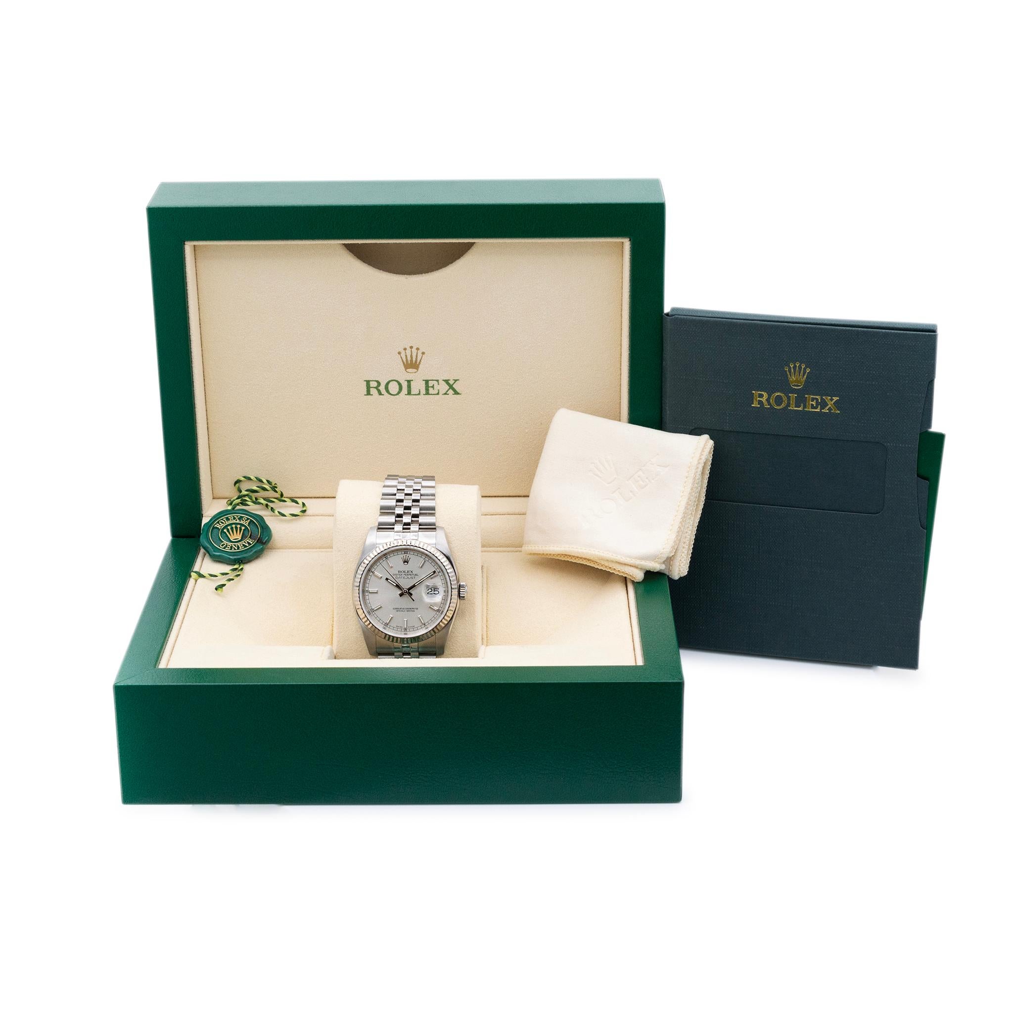 Women's or Men's Rolex Datejust 116234 36mm Stainless Steel Watch