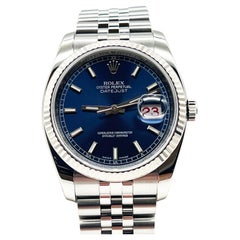 Rolex Datejust 116234 Blaues Zifferblatt Edelstahl-Kastenpapier 2010