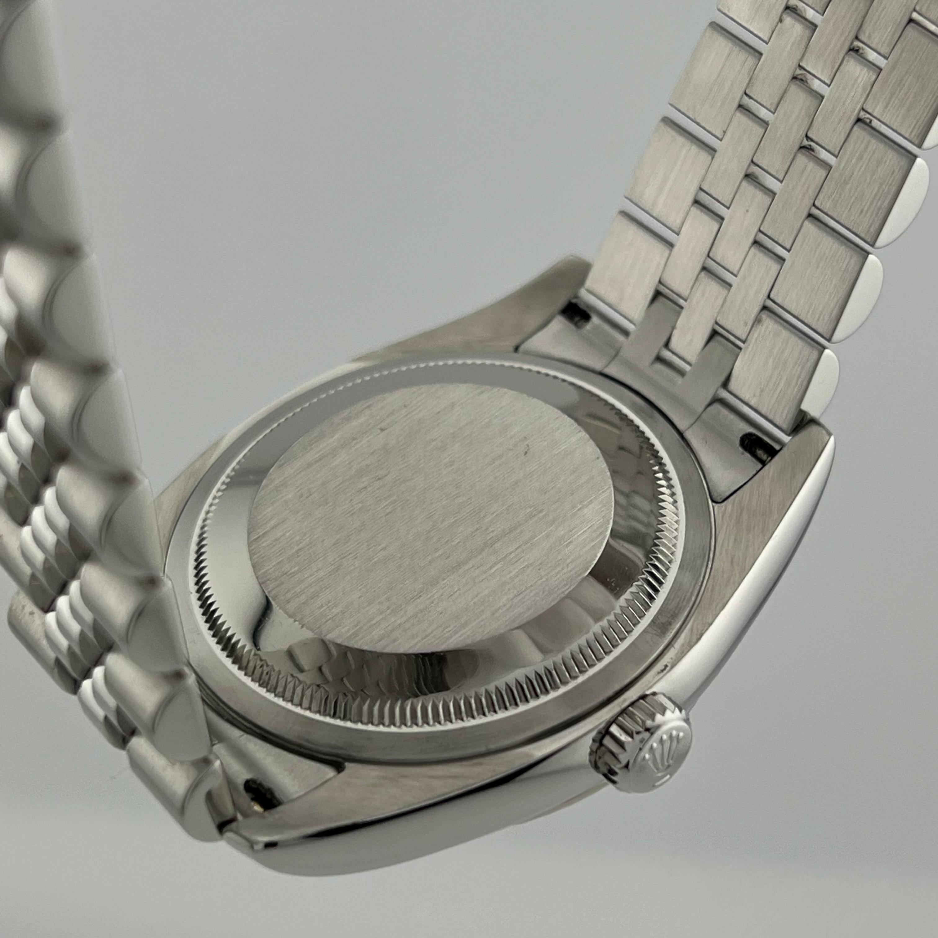 Rolex Datejust 116234 Factory Jubilee Diamond Dial Stainless Steel 18K Gold 36mm For Sale 4