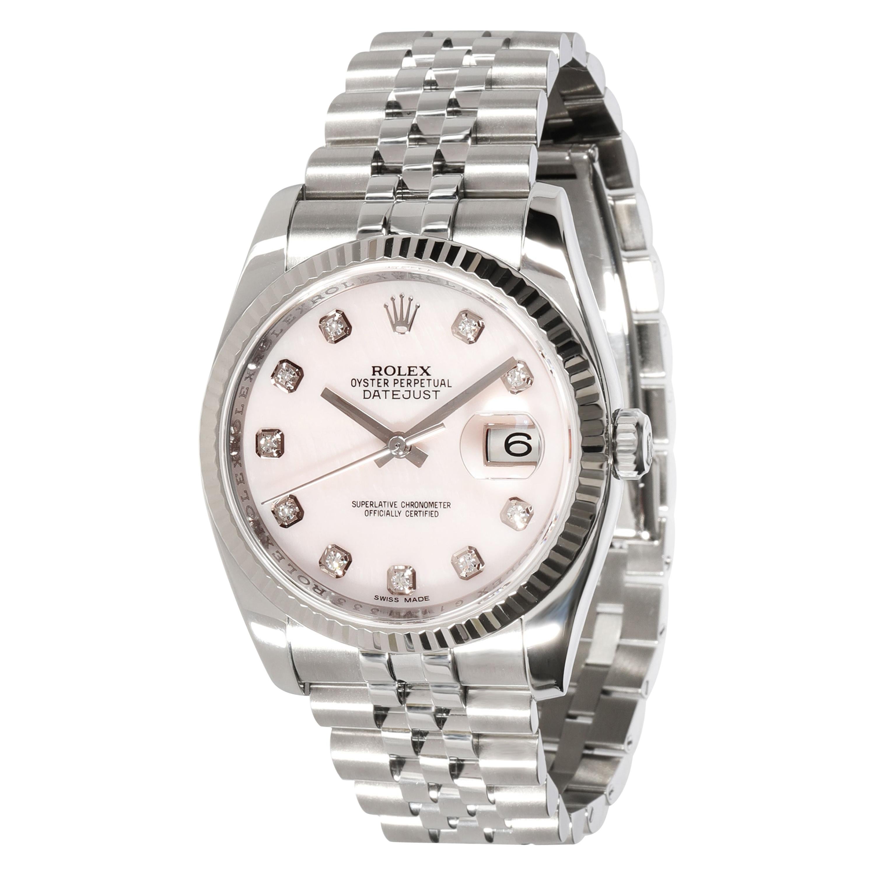 Rolex Datejust 116234 Men's Watch in 18 Karat Stainless Steel/White Gold