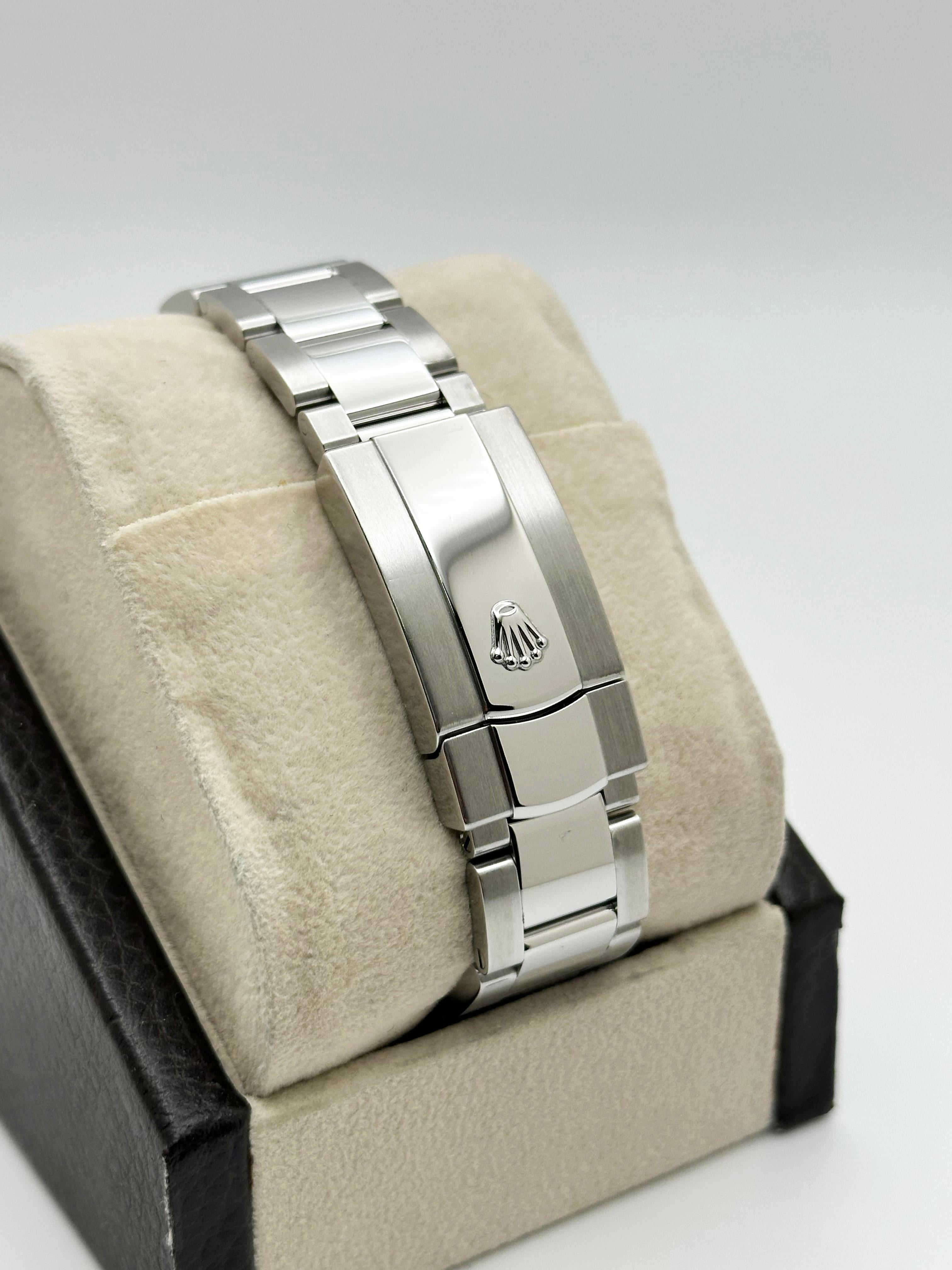 Rolex Datejust 116234 Silber Zifferblatt Edelstahl Box Papier 36mm im Angebot 1