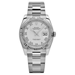 Rolex Datejust 116234 Quadrante in acciaio e oro bianco (2018)