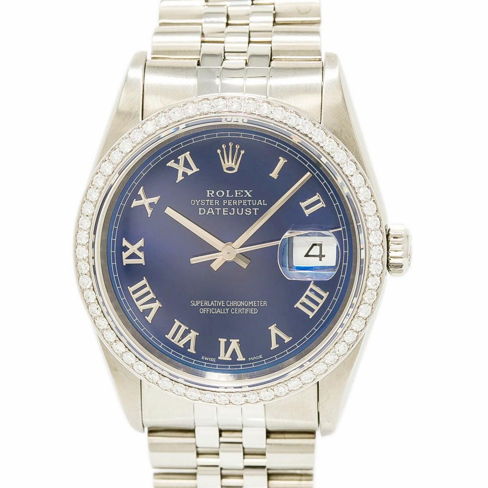 Women's Rolex Datejust 116264, Blue Dial, Certified and Warranty For Sale