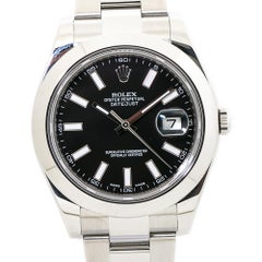 Rolex Datejust 116300 Stainless Steel Smooth Bezel Automatic Watch 2015Card