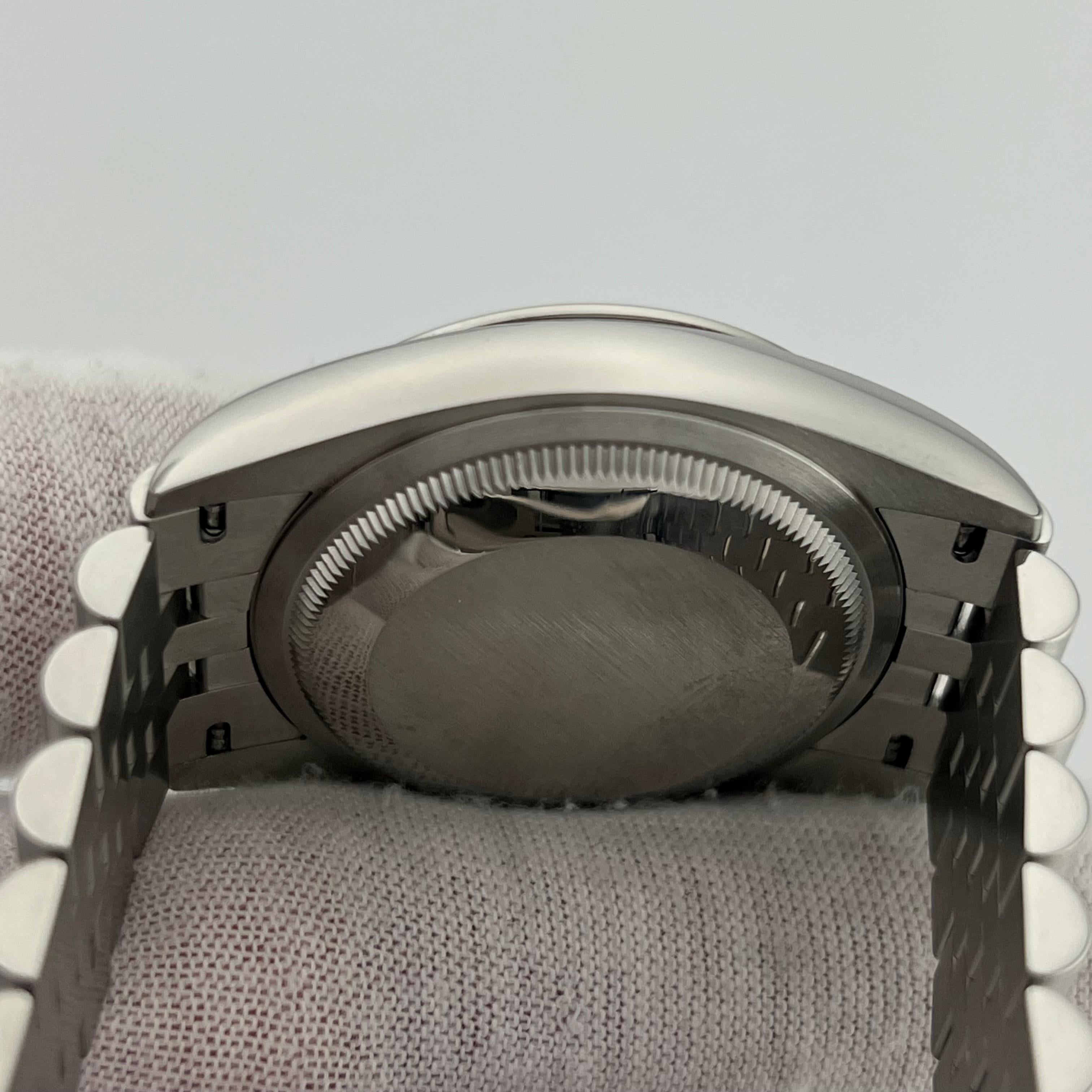 Rolex Datejust 126200 36mm Black Dial Stainless Steel Jubilee Box Paper 2020 For Sale 3