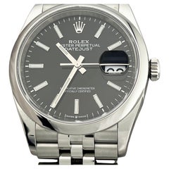 Rolex Datejust 126200 36mm Schwarzes Zifferblatt Edelstahl Jubiläumskasten-Papier 2020