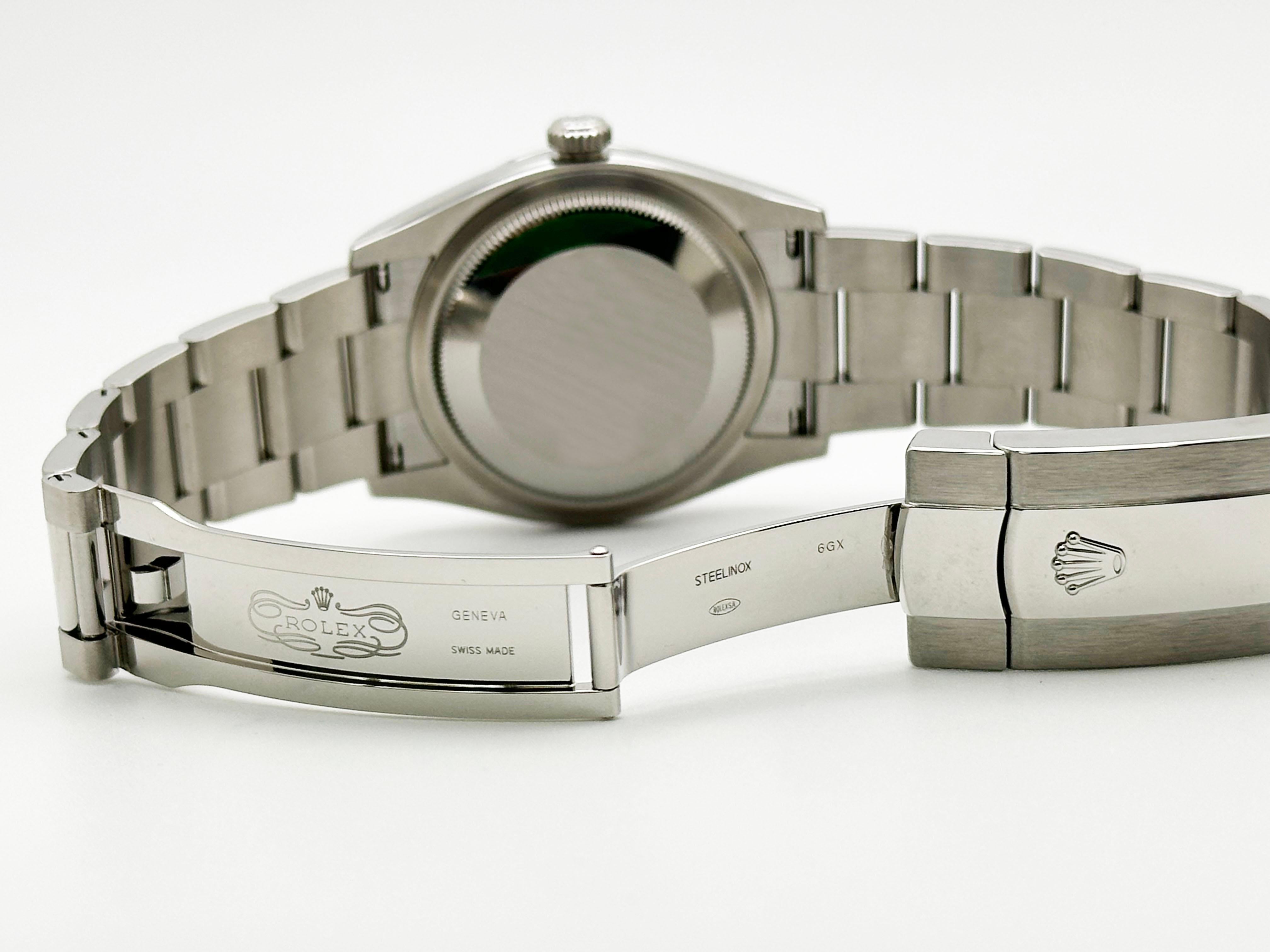 Rolex Datejust 126200 Black Dial Stainless Steel 36mm Box Paper 2021 For Sale 3