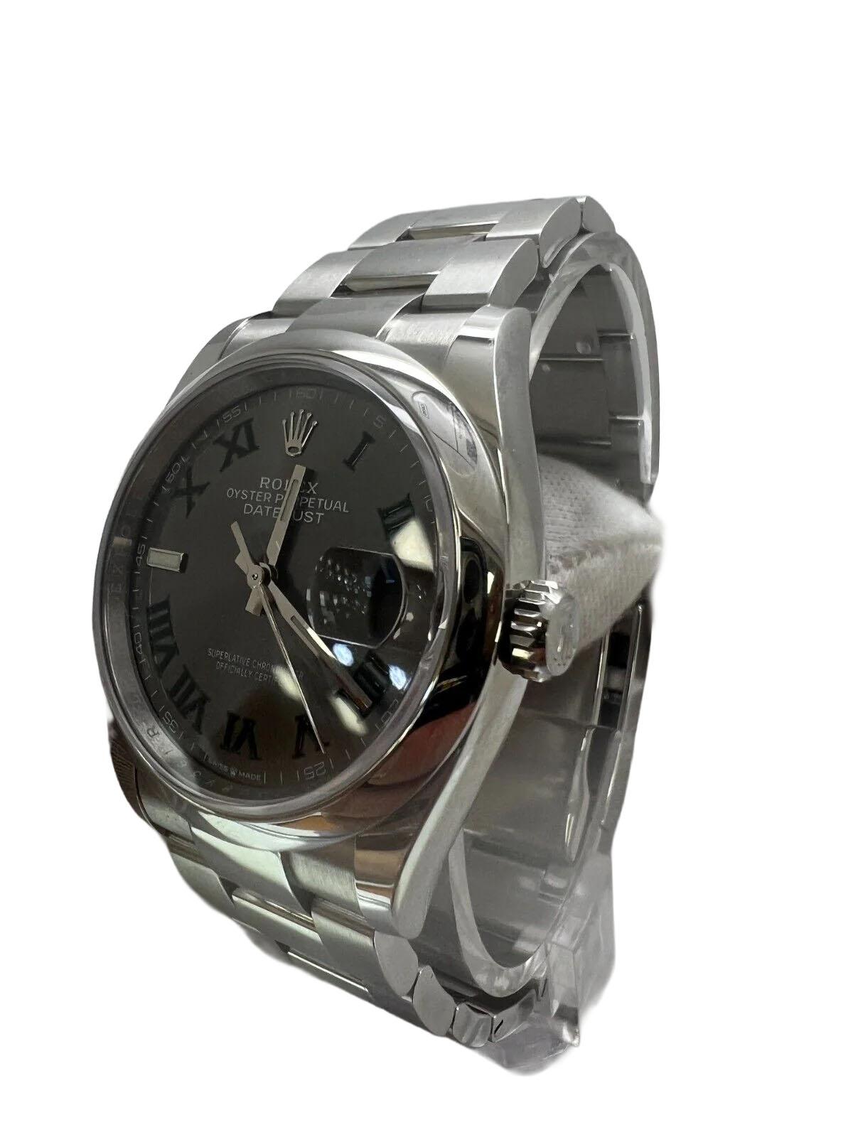 Empire Rolex Datejust 126200 Wimbledon 36mm Oyster Bracelet Watch New 2025 For Sale