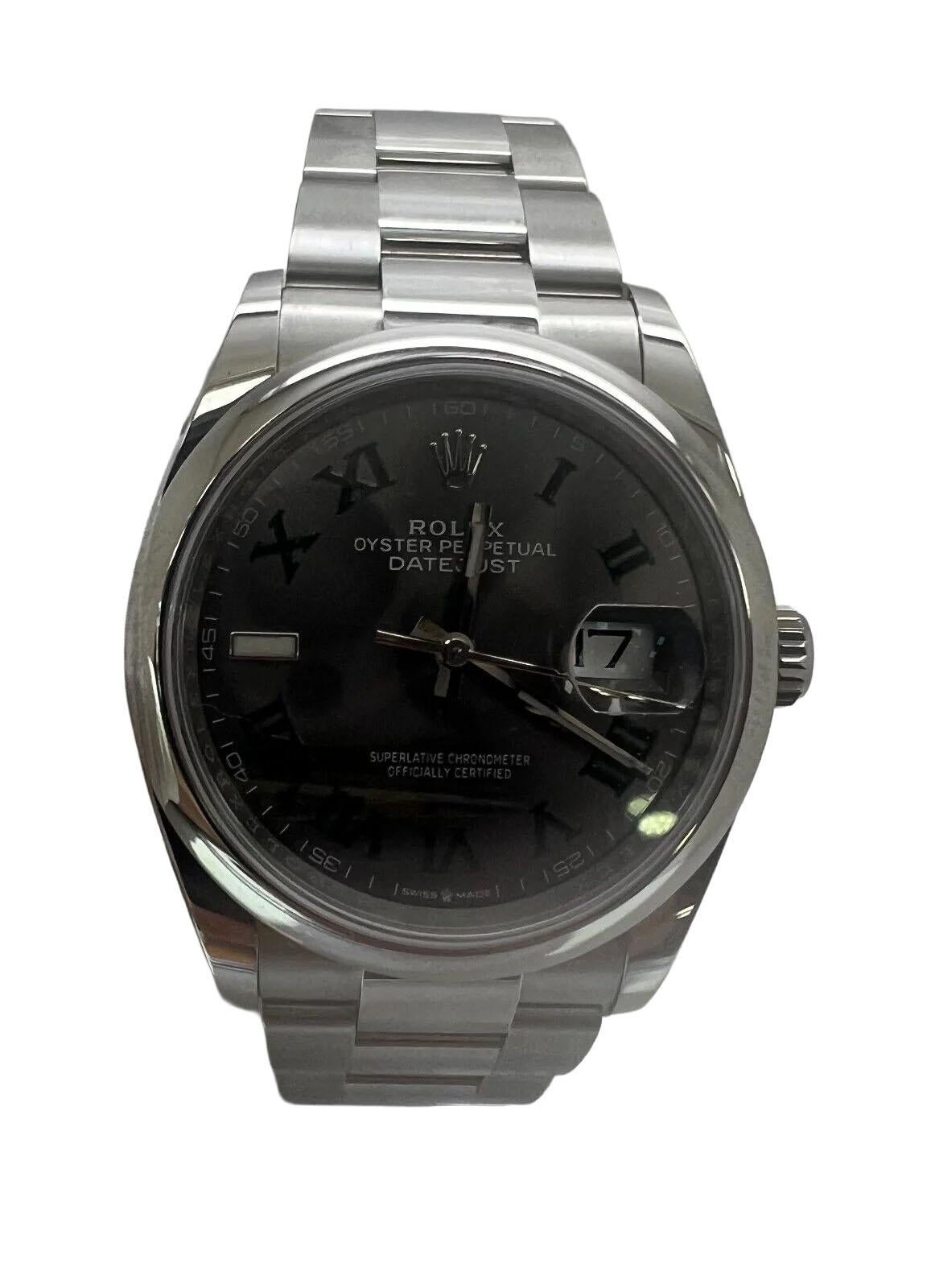 Women's or Men's Rolex Datejust 126200 Wimbledon 36mm Oyster Bracelet Watch New 2025 For Sale