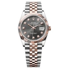 Rolex Datejust 126231 Rose Gold Stainless Steel Slate Motif Diamond Dial (2023)