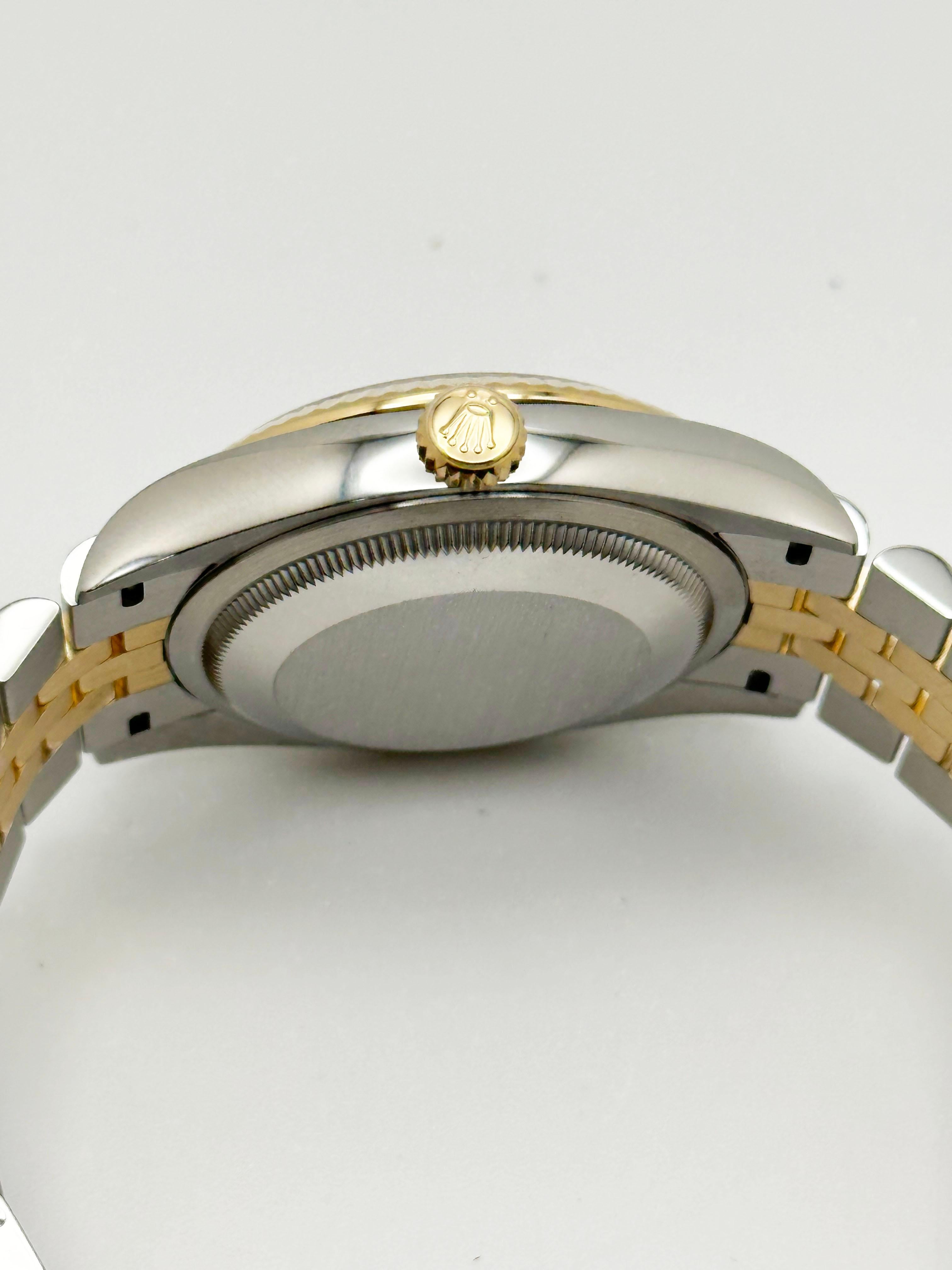 Rolex Datejust 126233 36mm Black Diamond Dial 18K Gold Steel Box Paper 2023 2
