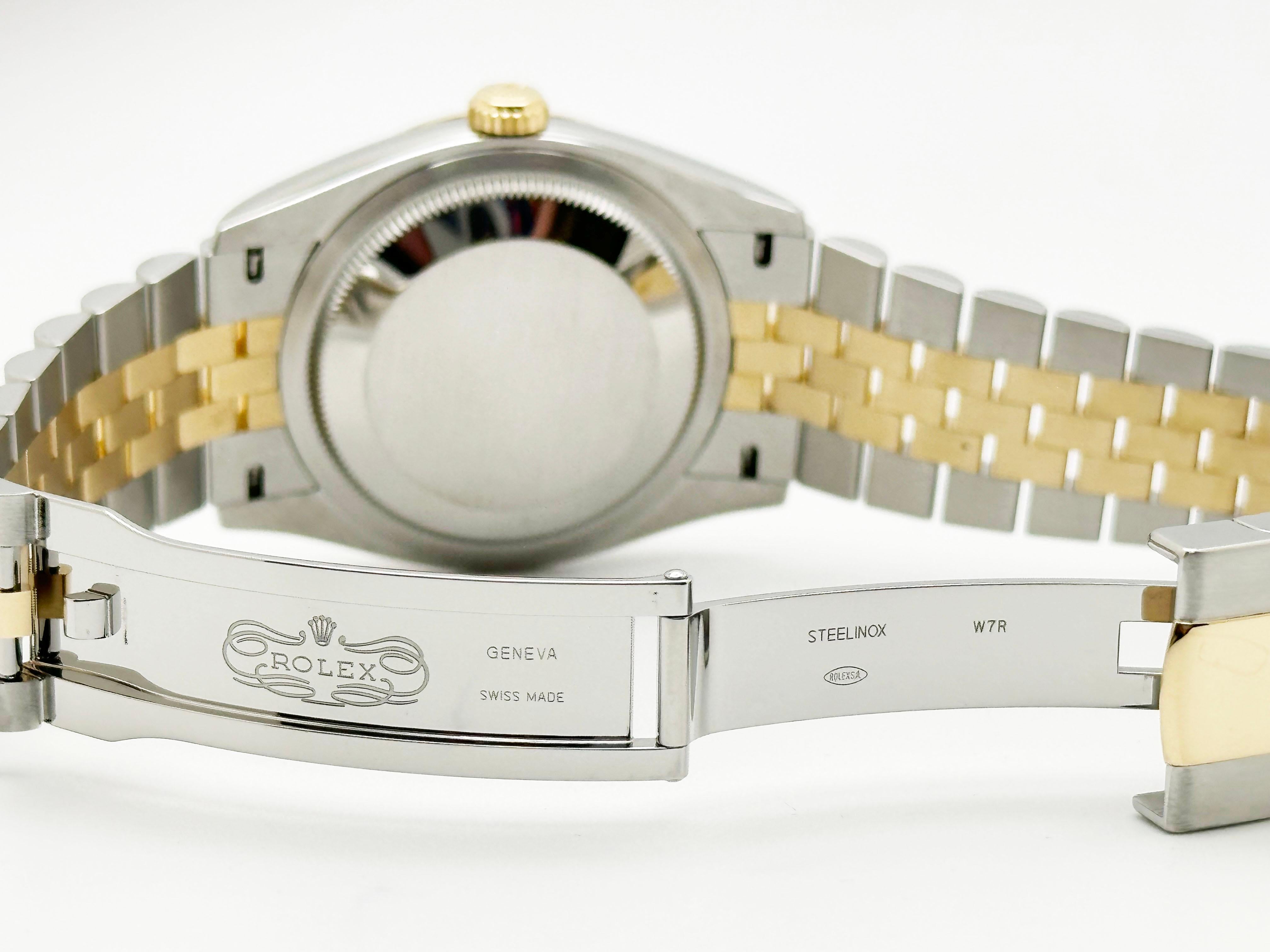 Rolex Datejust 126233 36mm Black Diamond Dial 18K Gold Steel Box Paper 2023 4
