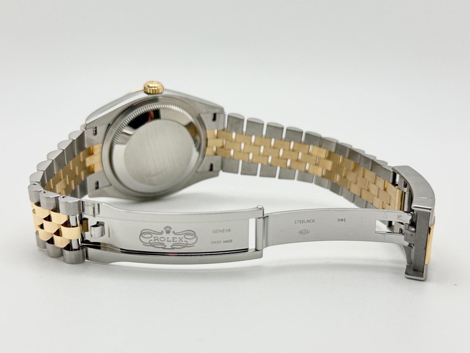 Rolex Datejust 126233 Quadrante nero con diamanti Oro giallo 18 carati Acciaio Scatola 2023 in vendita 1