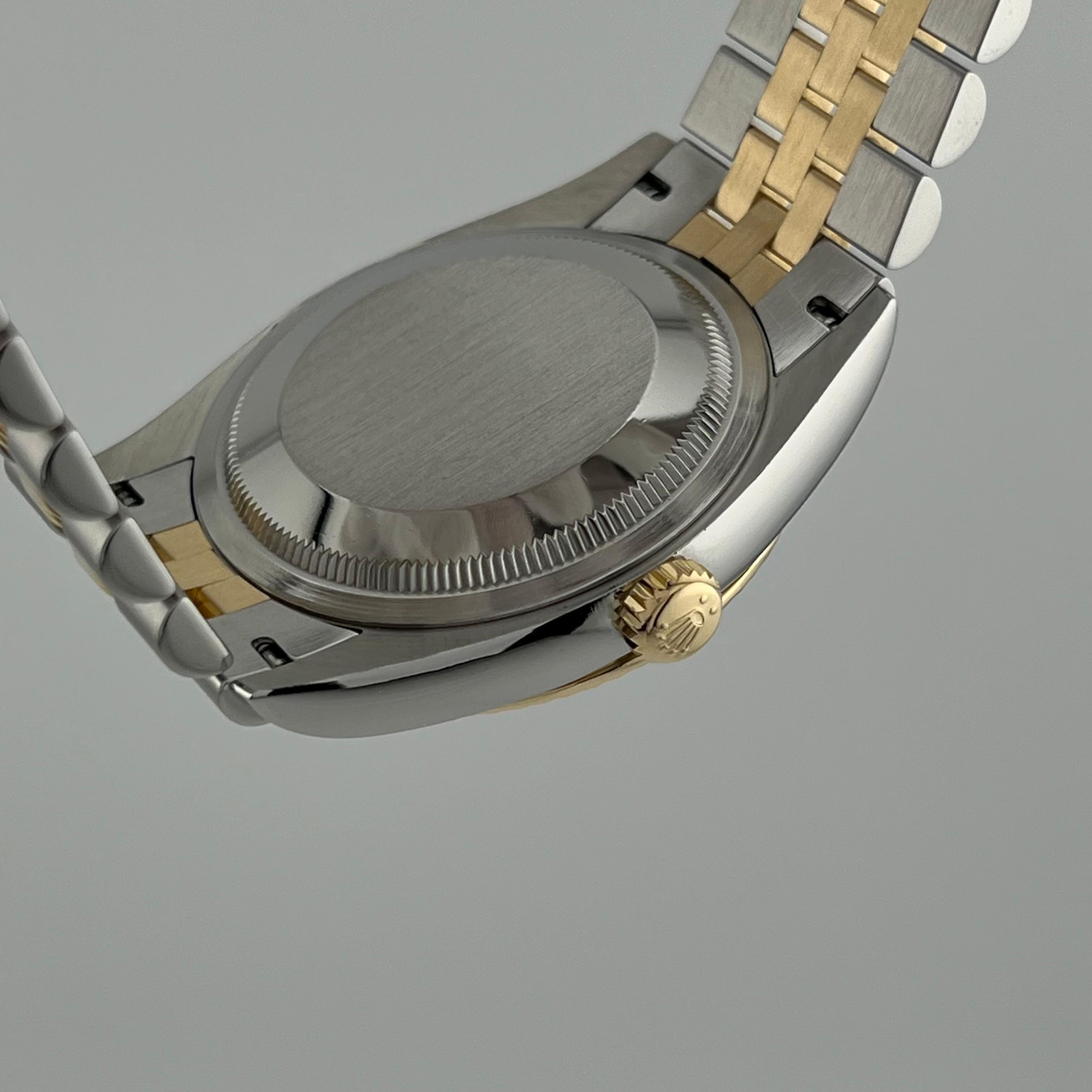 Rolex Datejust 126233 Wimbledon 18K Yellow Gold Stainless Steel Box Receipt 36mm For Sale 5