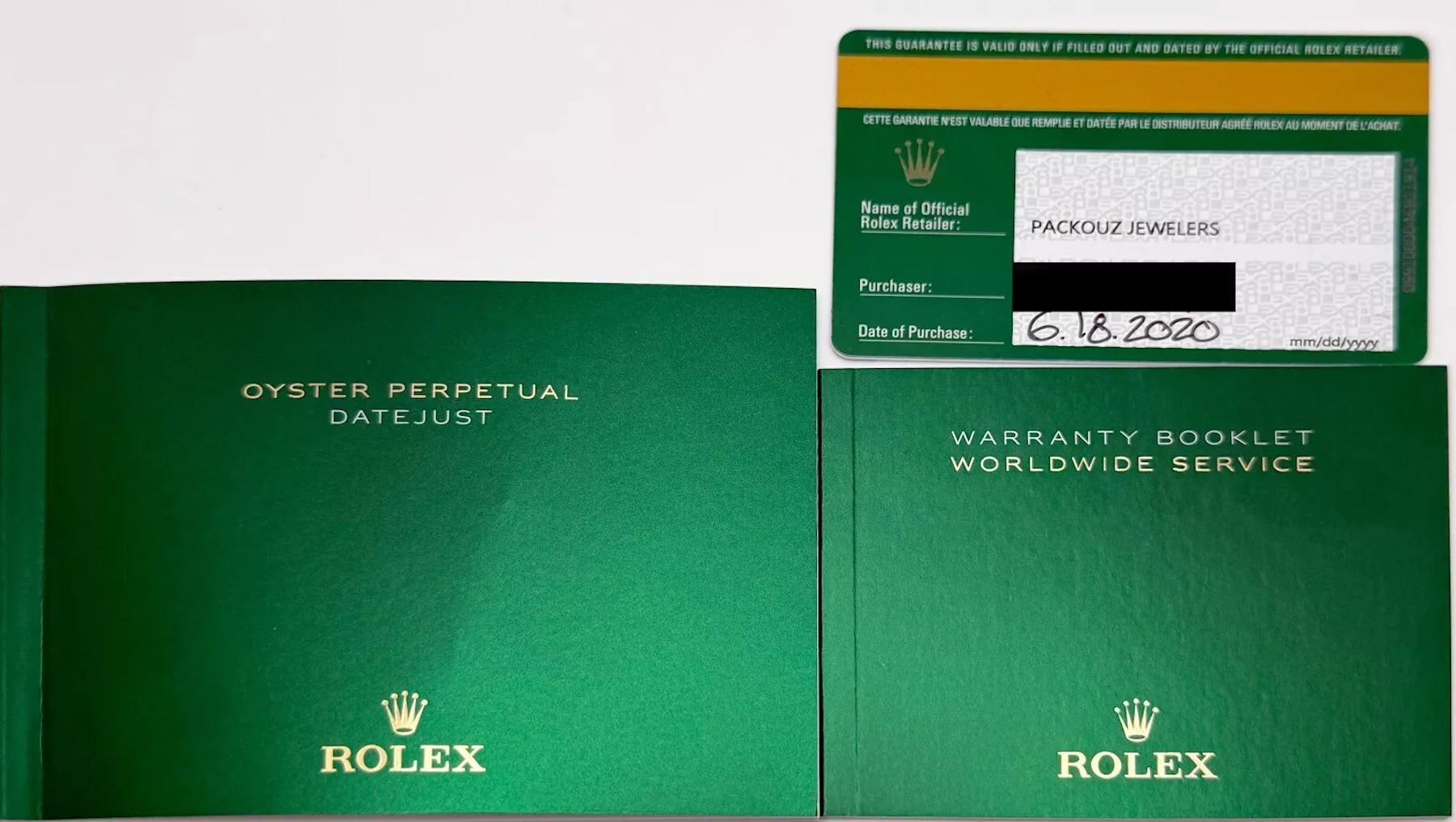 Rolex Datejust 126234 36mm Blue Dial Steel 18K White Gold Box Paper For Sale 1