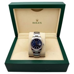 Rolex Datejust 126234 36mm Blue Dial Steel 18K White Gold Box Paper